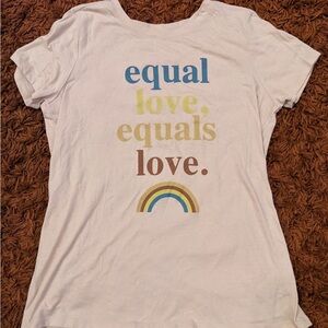 Torrid Size 0 Pink Equal Love, Equals Love Graphic Tee